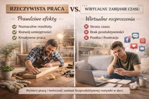 Błyszcz na Parkiecie Dębowym – Wyjaśnienie 7 praca vs social media, prokrastynacja, produktywność, życie offline