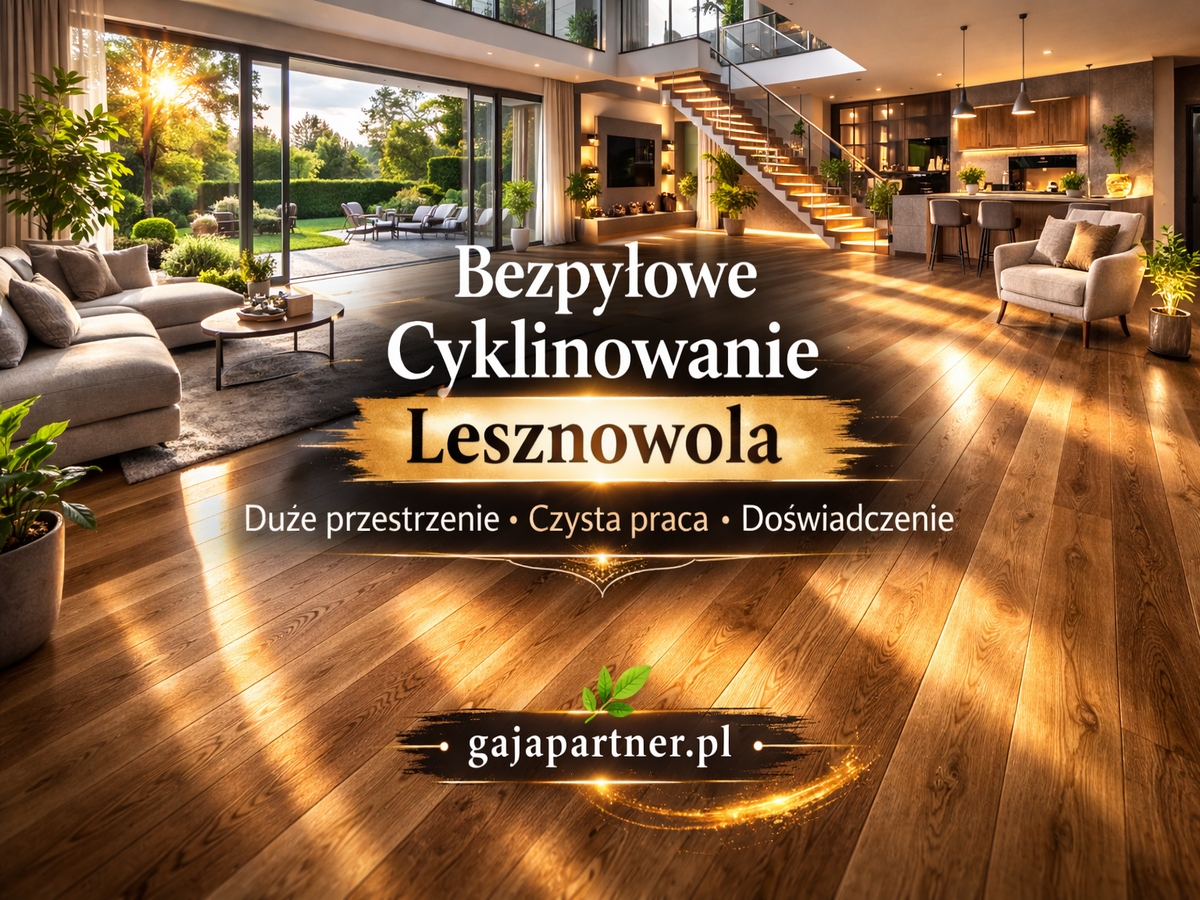 Bezpyłowe Cyklinowanie Lesznowola GajaPartner